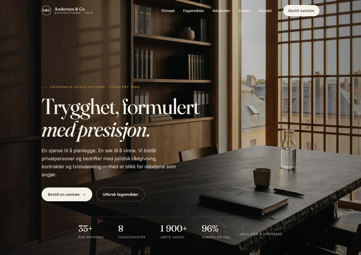 Designkonsept: Andersen & Co