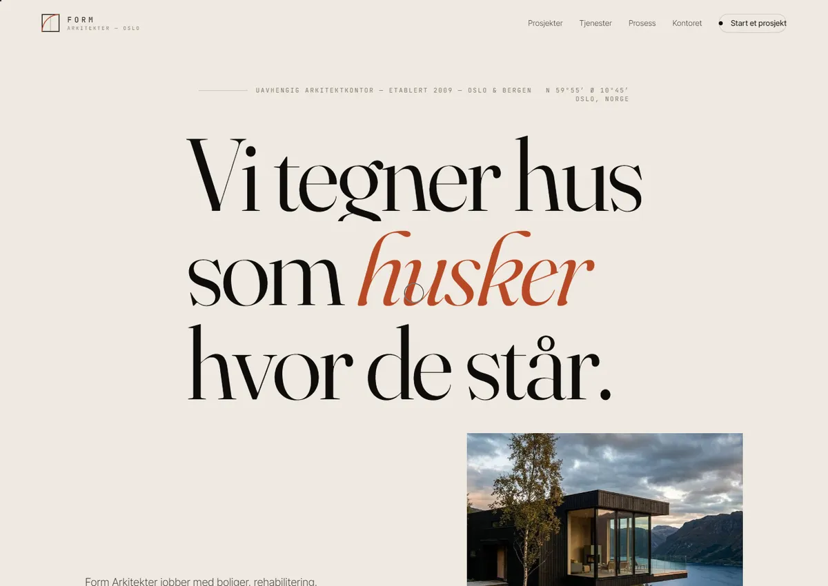 Designkonsept: Form Arkitekter