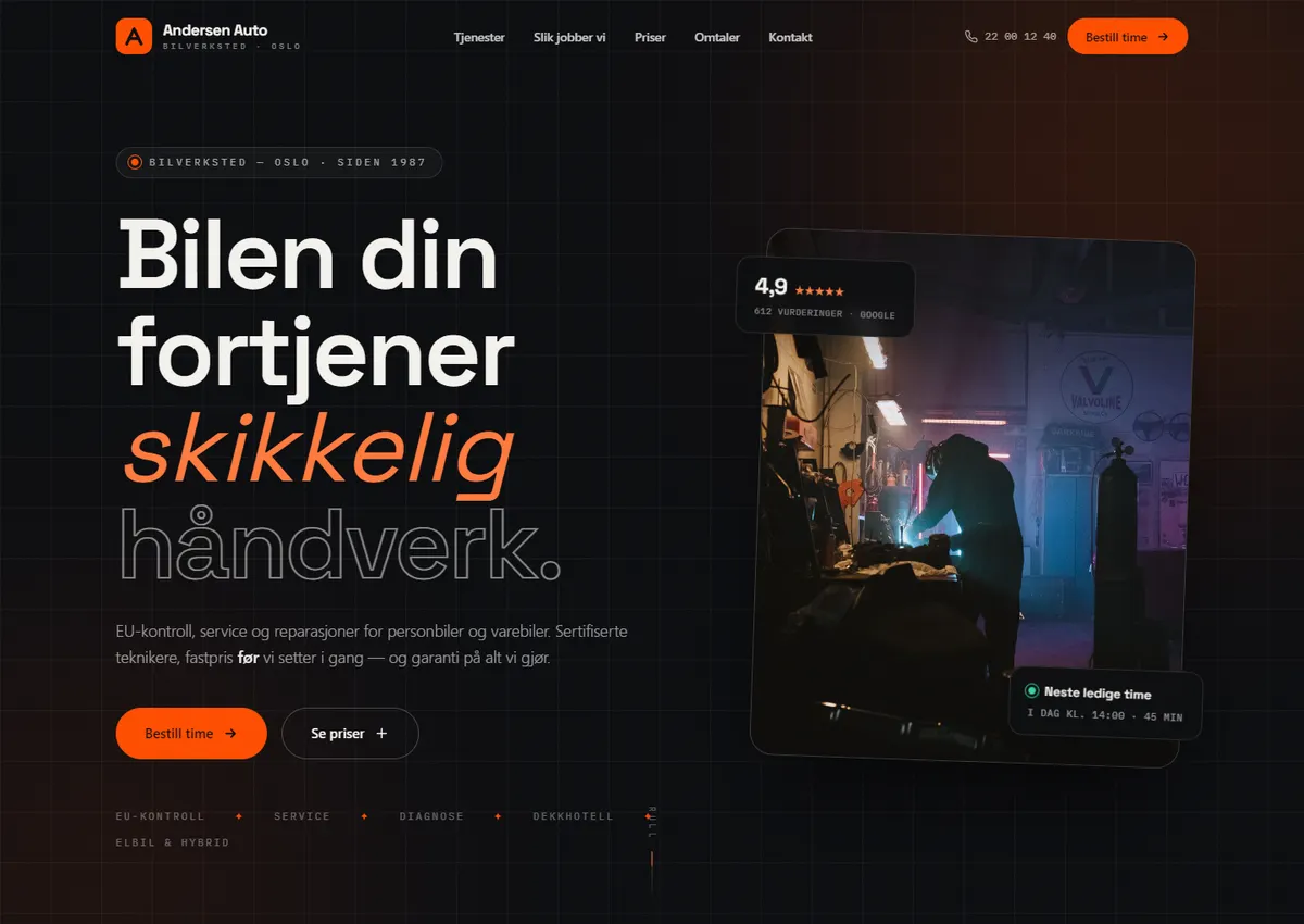 Designkonsept: Andersen Auto AS