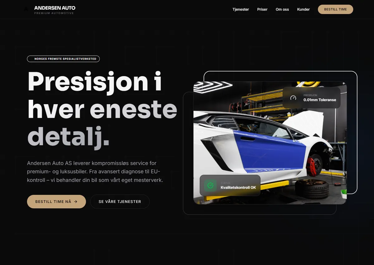 Designkonsept: Andersen Auto AS
