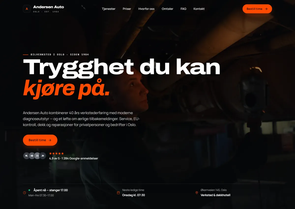 Designkonsept: Andersen Auto AS