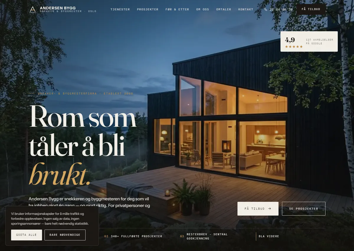 Designkonsept: Andersen Bygg AS