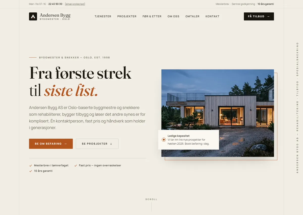 Designkonsept: Andersen Bygg AS