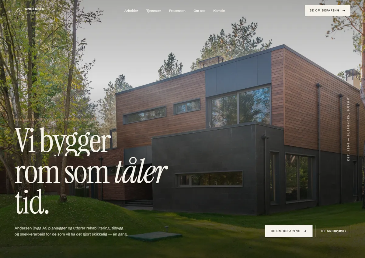 Designkonsept: Andersen Bygg AS