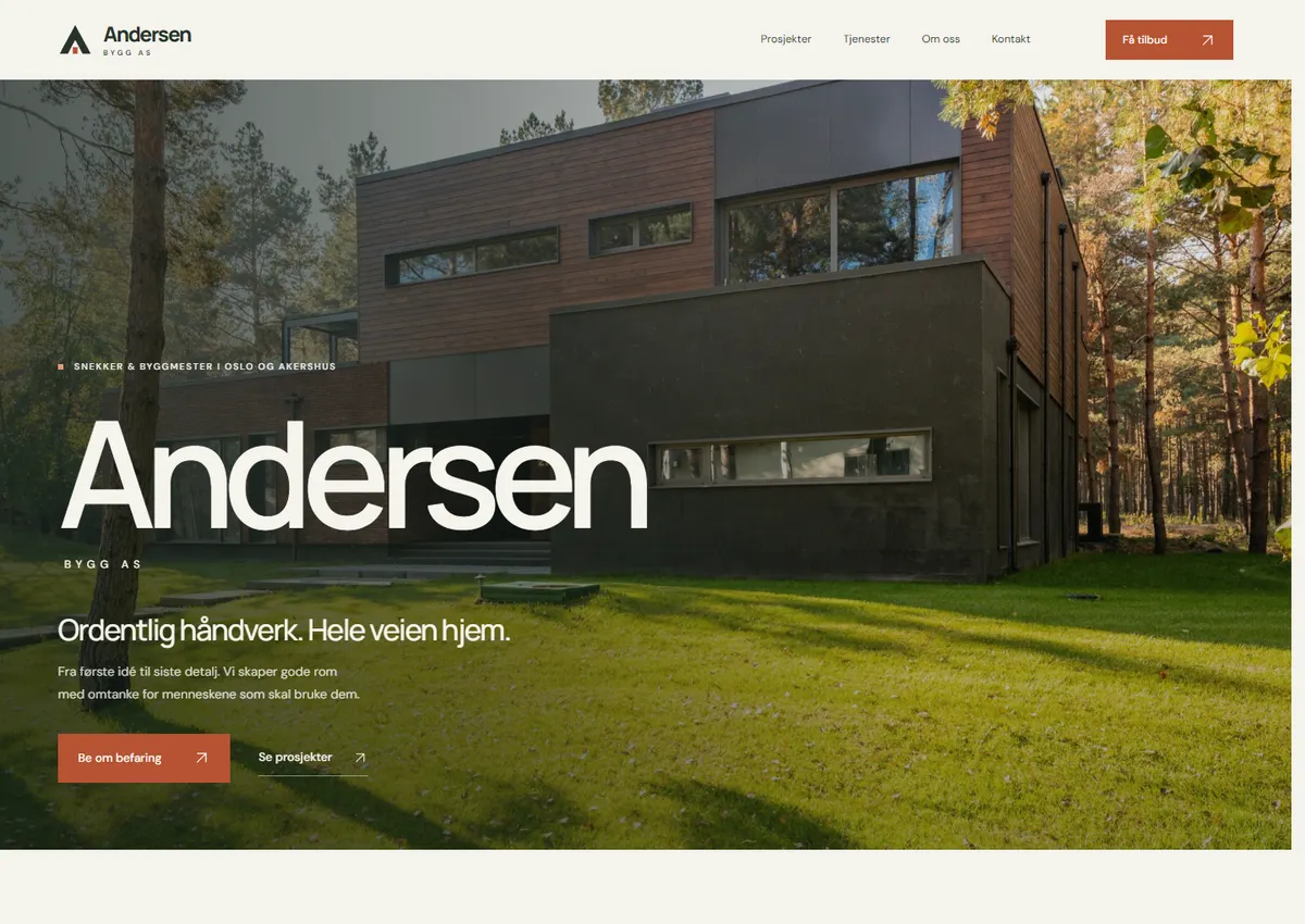 Designkonsept: Andersen Bygg AS