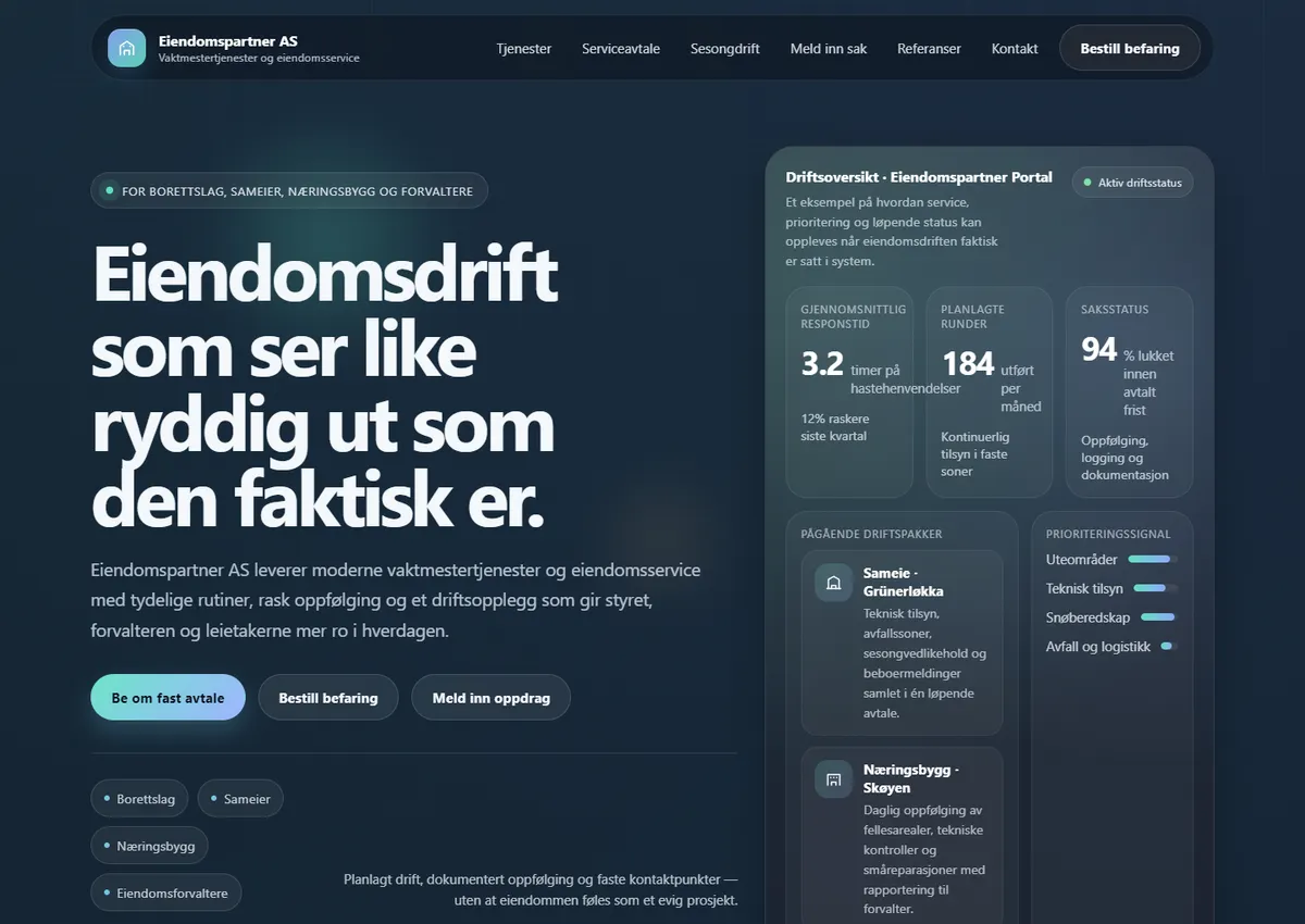 Designkonsept: Eiendomspartner AS