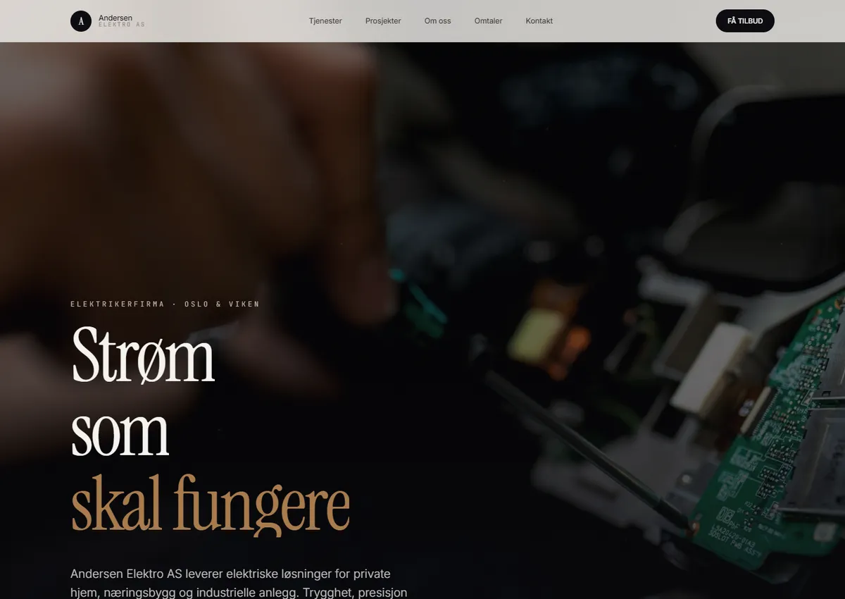 Designkonsept: Andersen Elektro AS