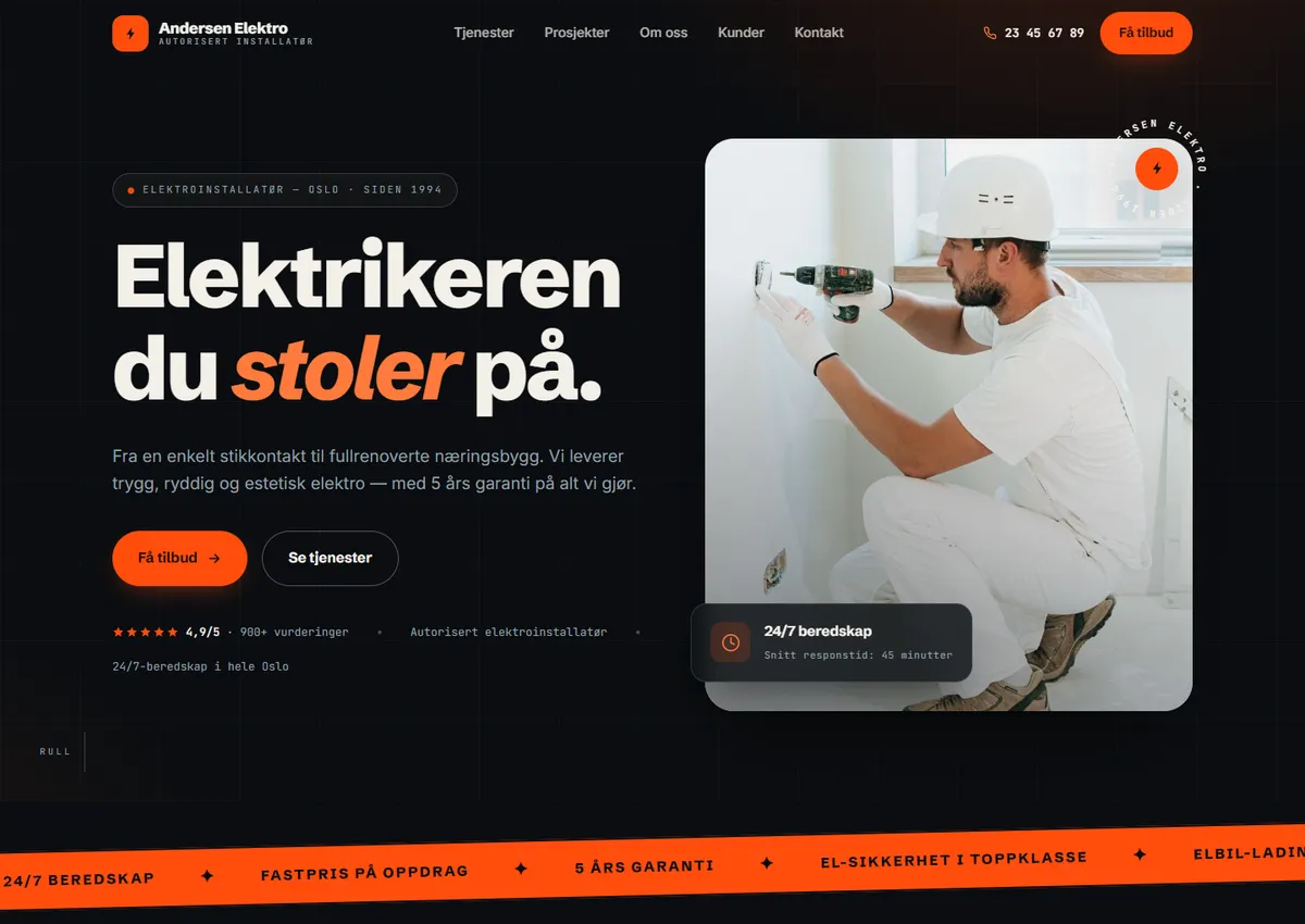 Designkonsept: Andersen Elektro AS