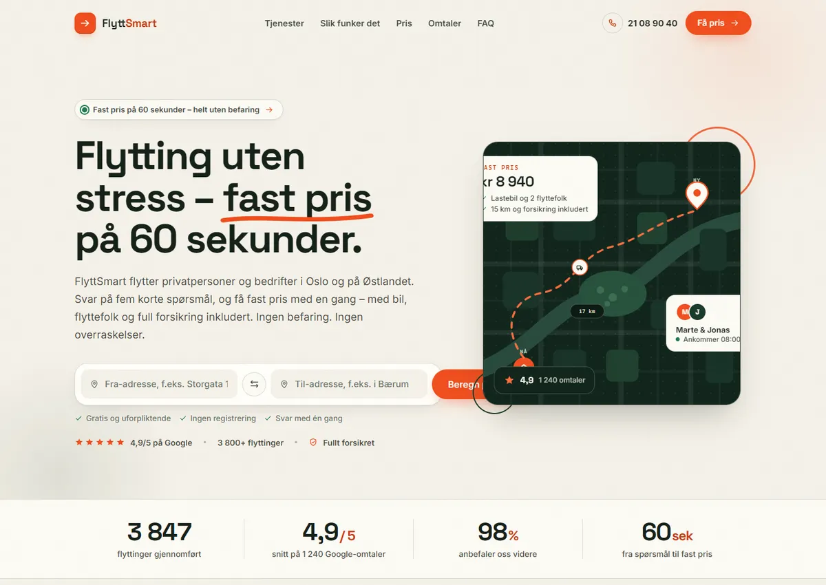 Designkonsept: FlyttSmart AS