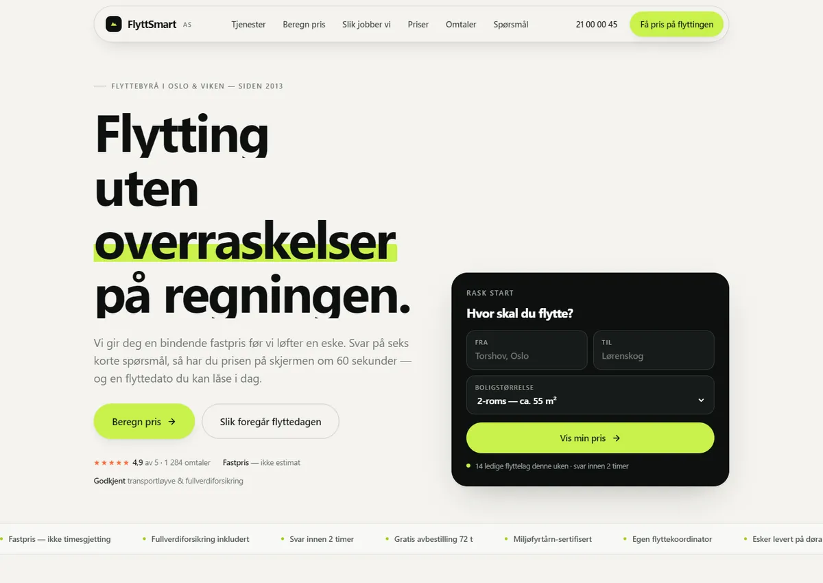 Designkonsept: FlyttSmart AS