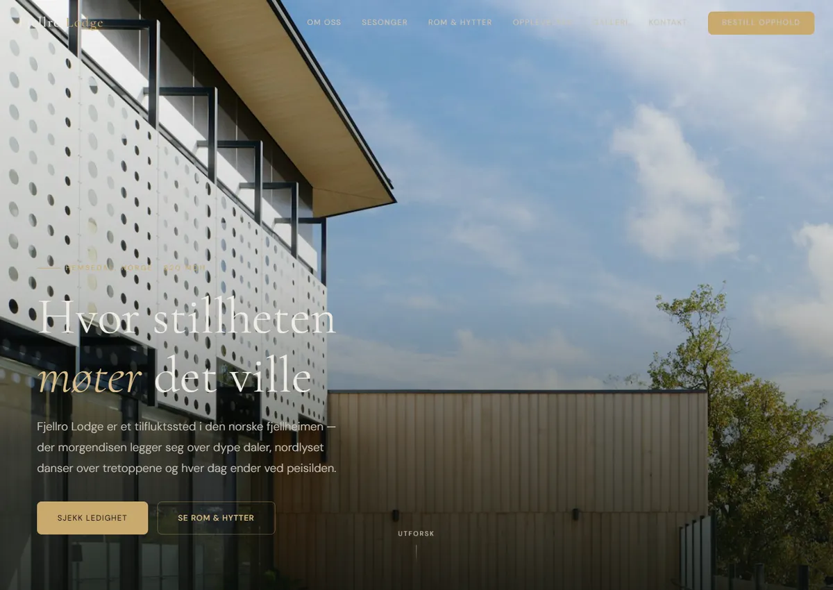 Designkonsept: Fjellro Lodge