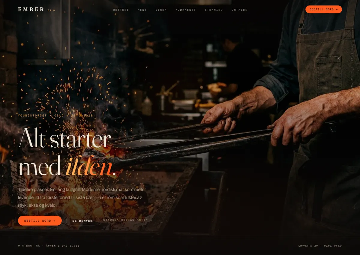 Designkonsept: EMBER Oslo