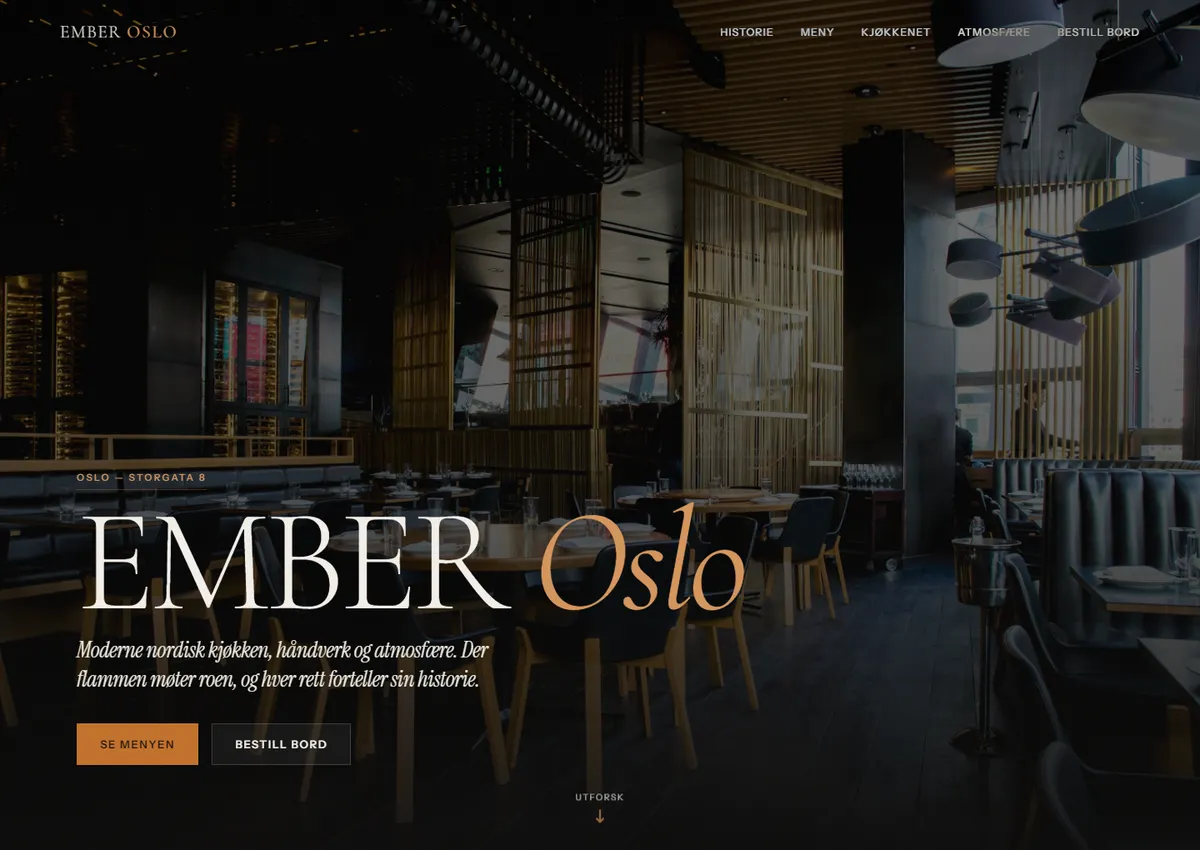 Designkonsept: EMBER Oslo
