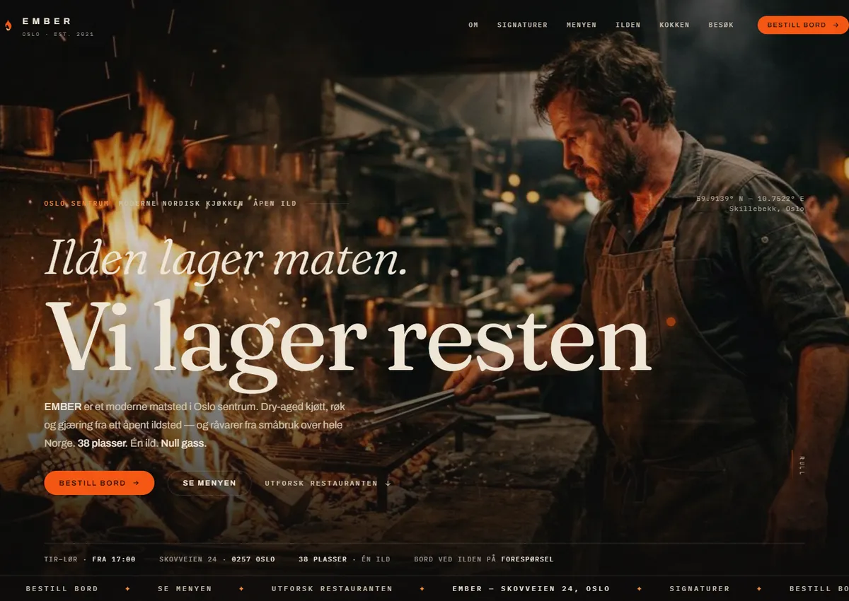 Designkonsept: EMBER Oslo