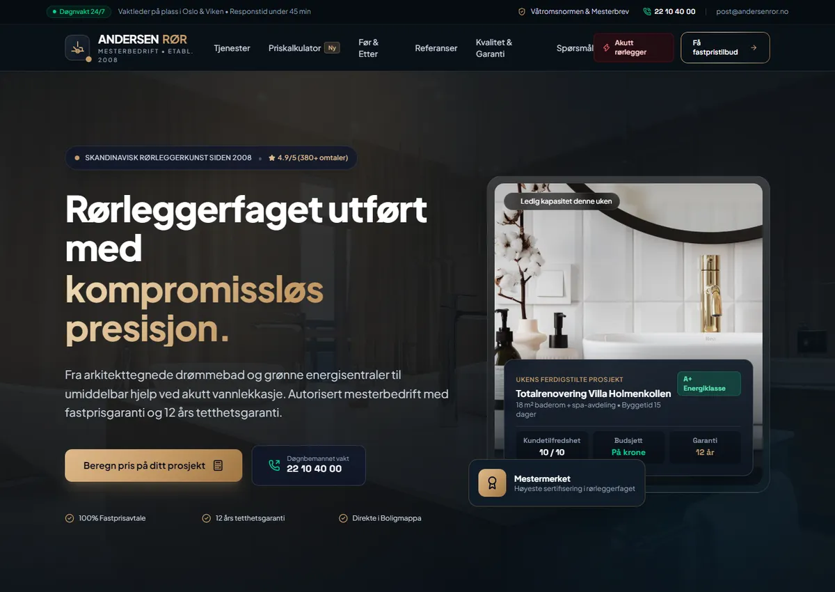 Designkonsept: Andersen Rør AS