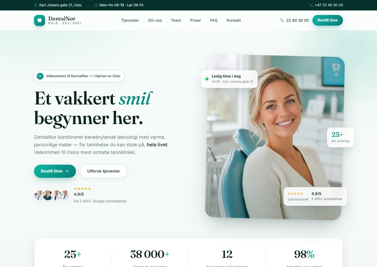 Designkonsept: DentalNor