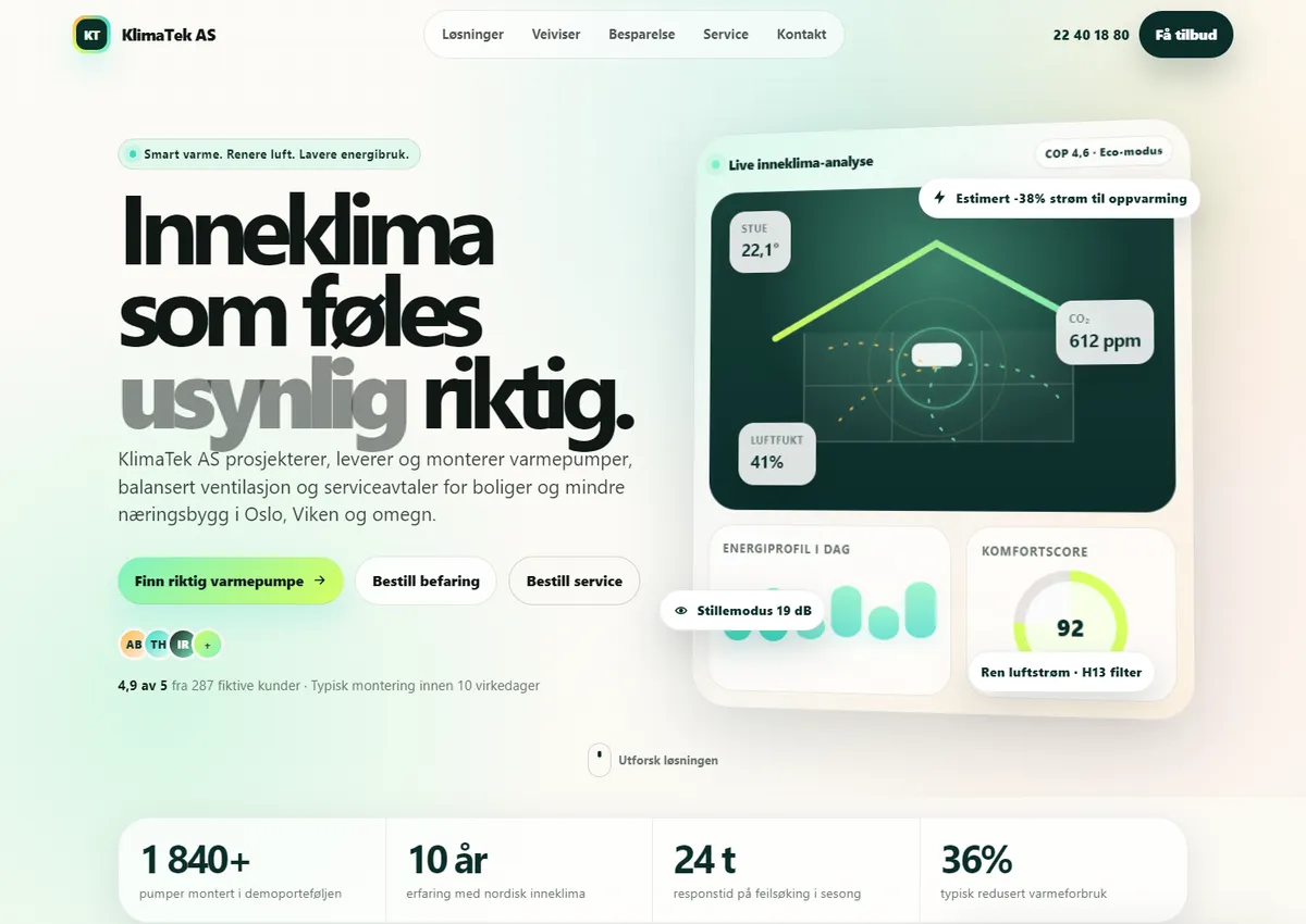 Designkonsept: KlimaTek AS