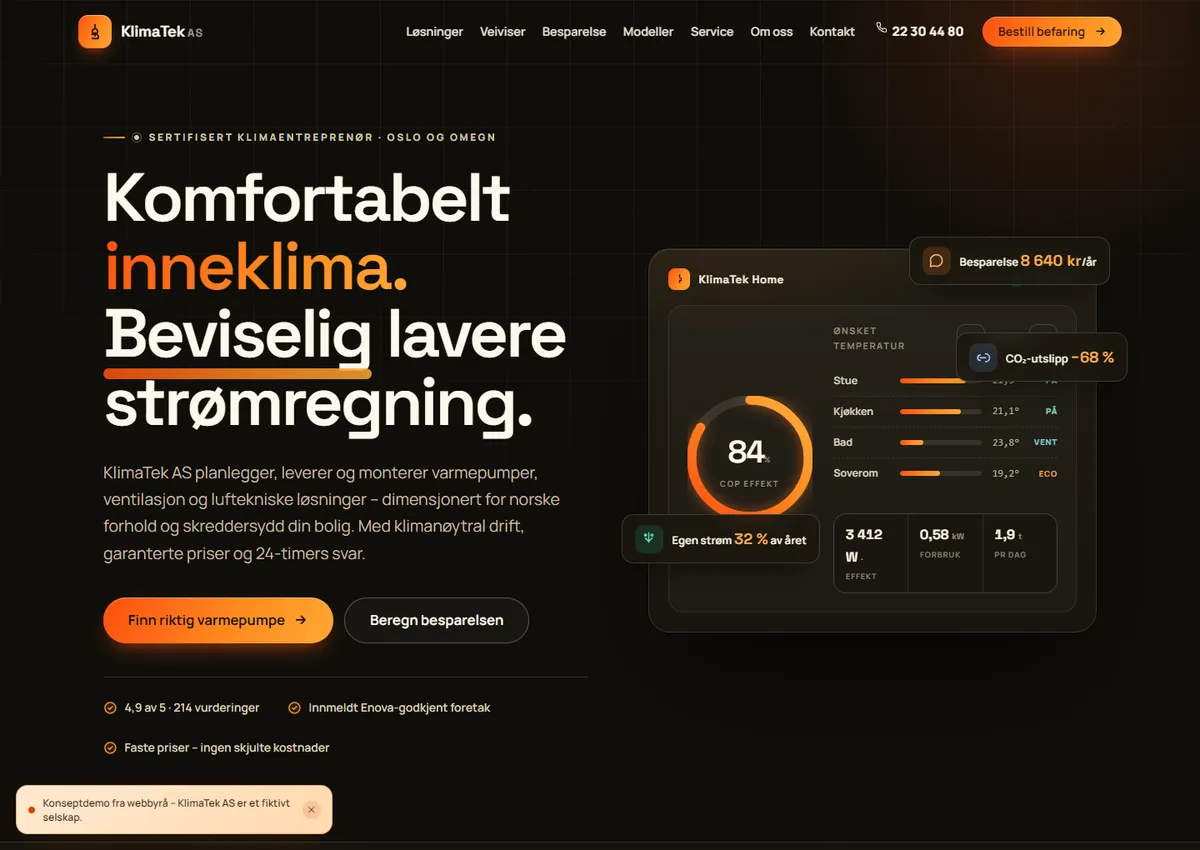 Designkonsept: KlimaTek AS
